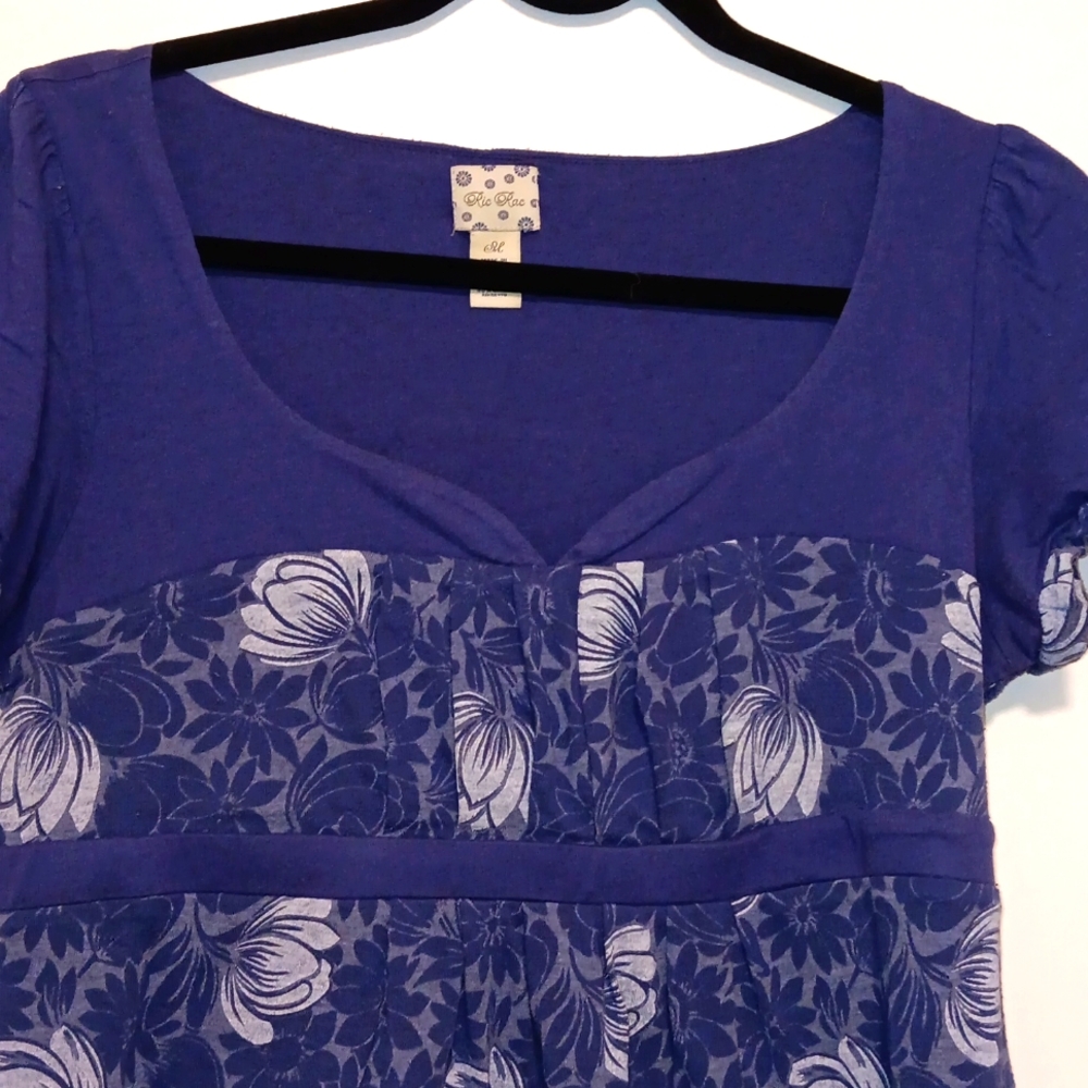 Anthropologie Ric Rac Purple Top medium - Picture 2 of 7